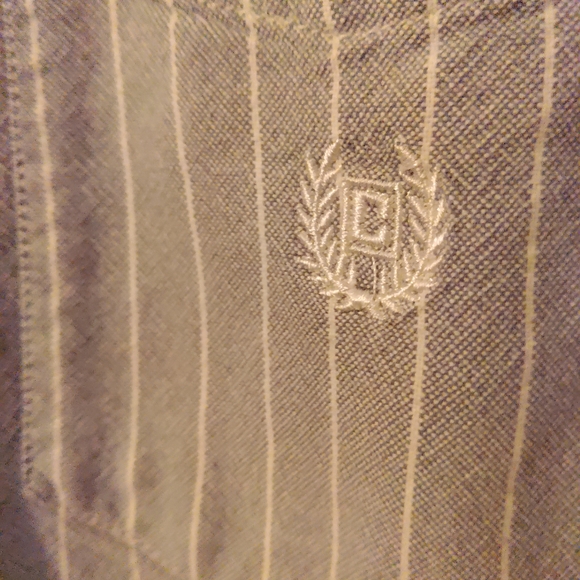 Chaps long sleeve button down green/grey - Picture 3 of 5